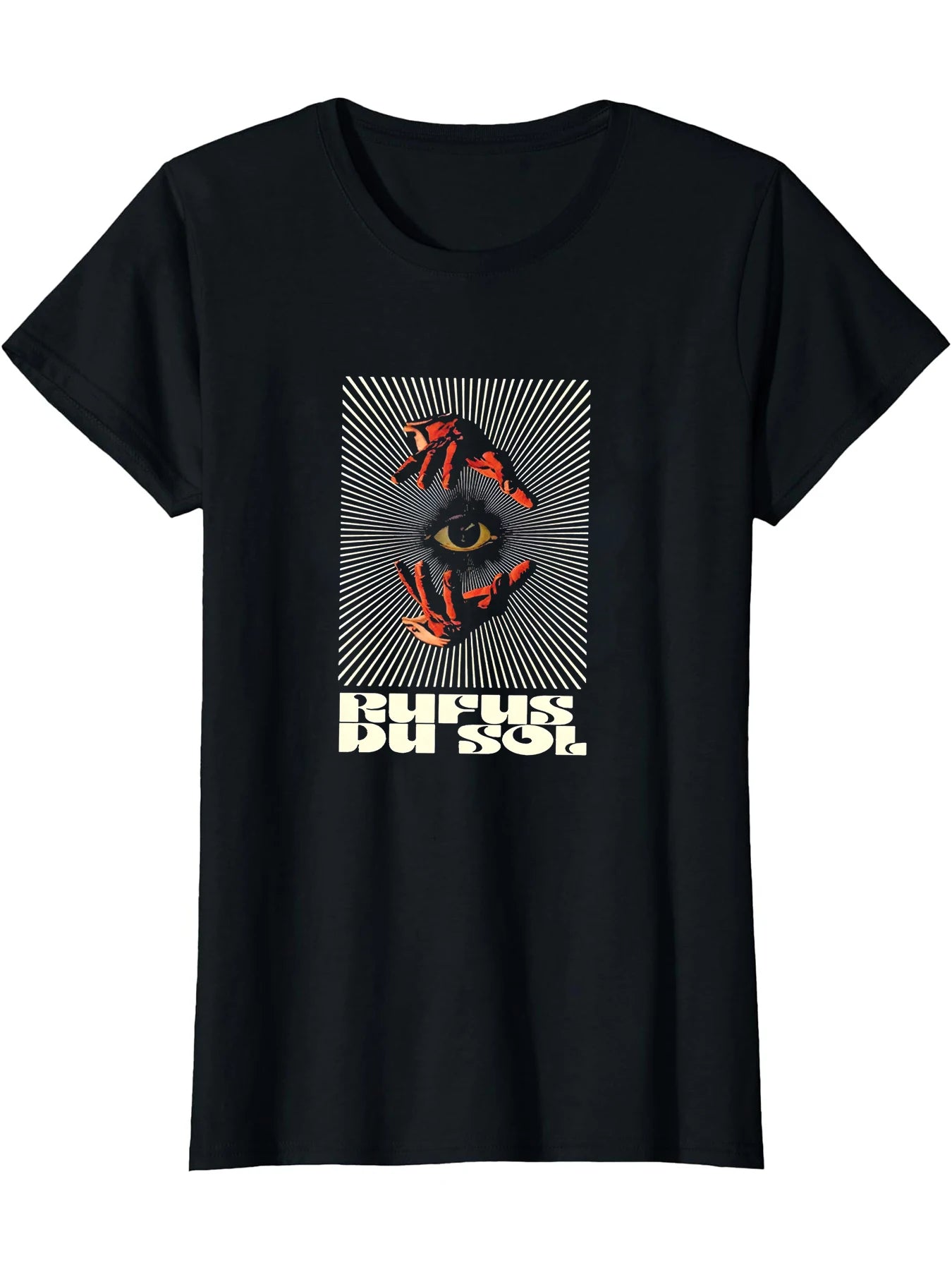 RUFUS DU SOL World Tour Graphic T-Shirt Electronic Music Fan Merch Suitable for Women Fans Lovers Edgy Fashion Aficionados Youth Culture Enthusiasts Perfect for Christmas Celebrations Daily Wear Holiday Gatherings Hangouts wi