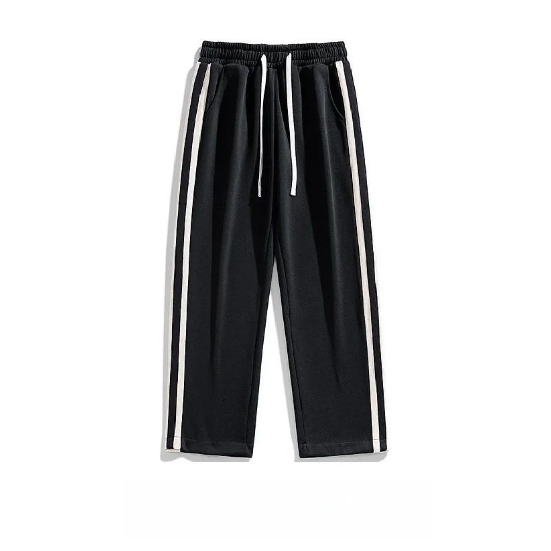 Striped Streetwear Baggy Straight Trousers Joggers Sweatpants Hip Hop Women Elastic High Waist Wide Leg Sports Pants  Loose New
