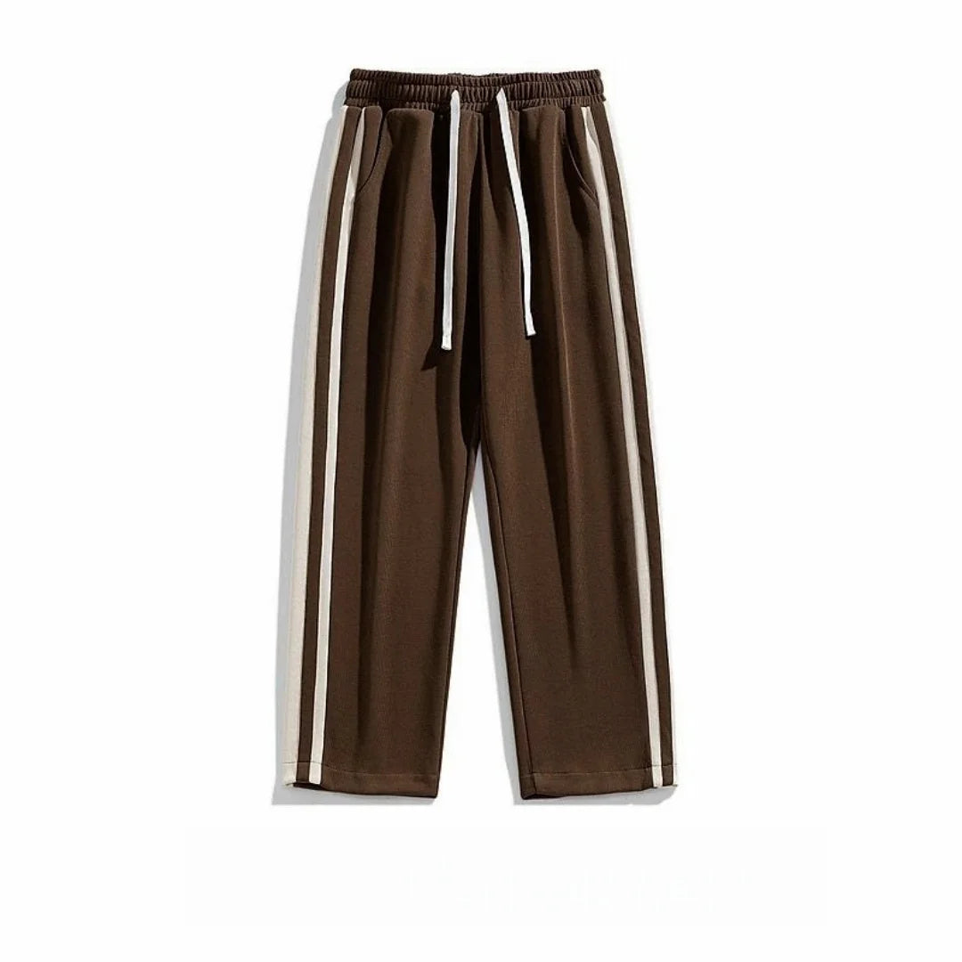 Striped Streetwear Baggy Straight Trousers Joggers Sweatpants Hip Hop Women Elastic High Waist Wide Leg Sports Pants  Loose New